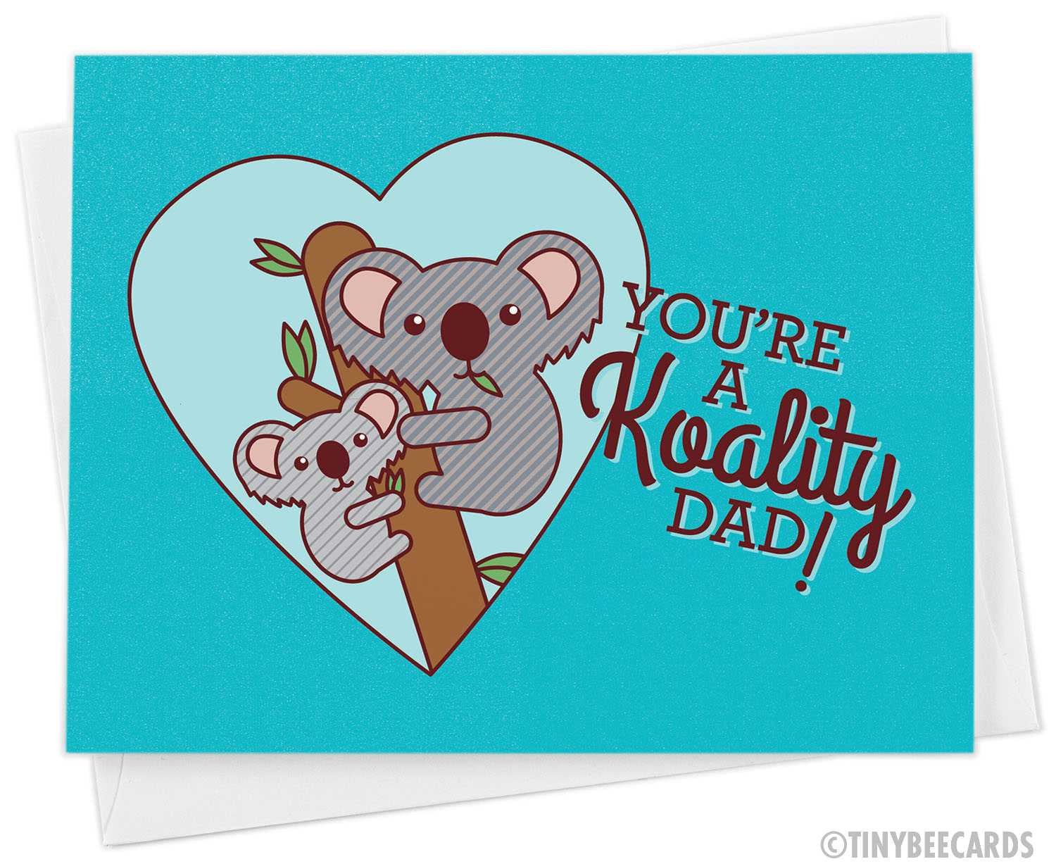 Funny Koala Father&amp;#39;s Day Card &amp;quot;Koality Dad&amp;quot;