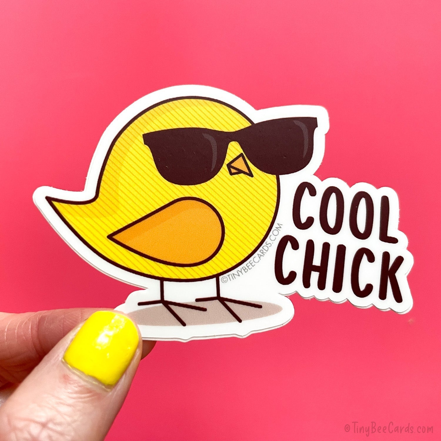 Funny Vinyl Sticker &amp;quot;Cool Chick&amp;quot;