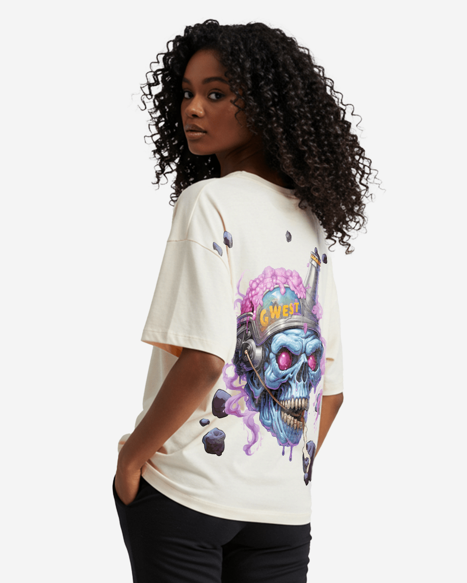 G West Womens Beer Buddies Oversized Tee