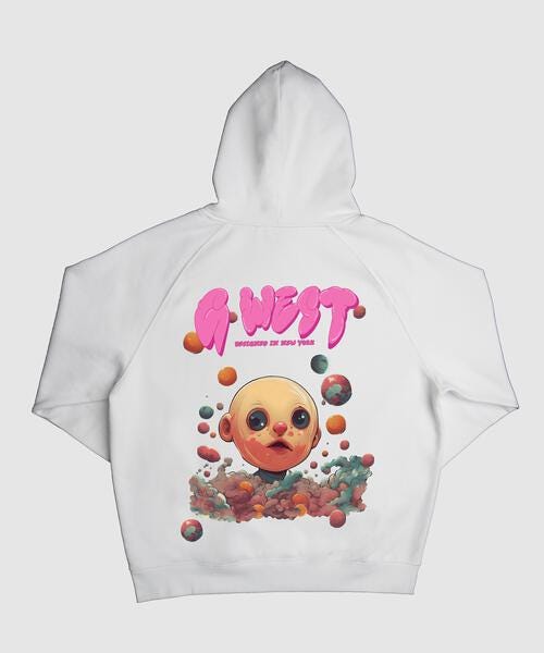 G West Mens Bubble Gum Hoodie