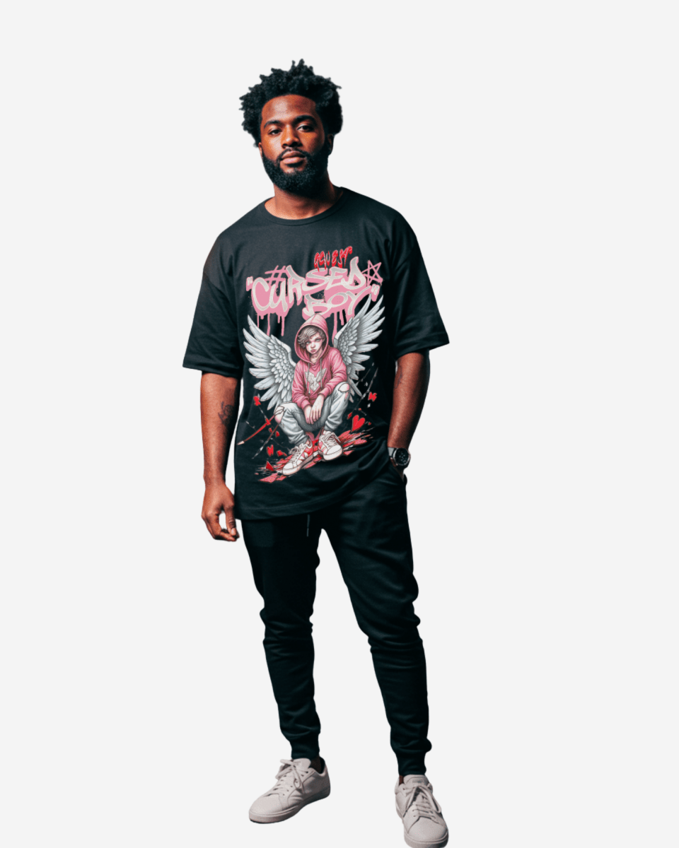 G West Cursed Boy Oversized Men&amp;#39;s T-Shirt