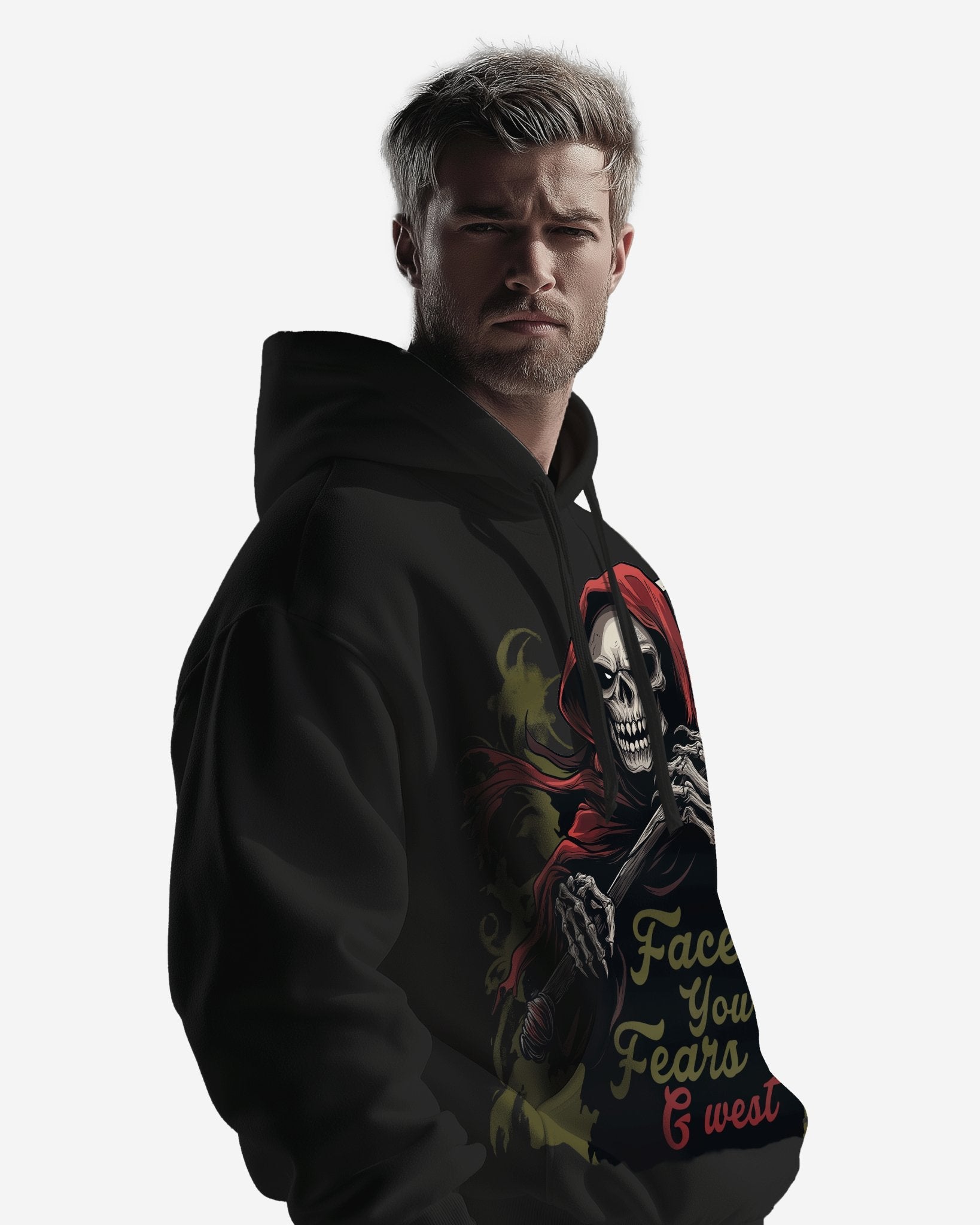 G West Mens Face Your Fears Oversize Hoodie