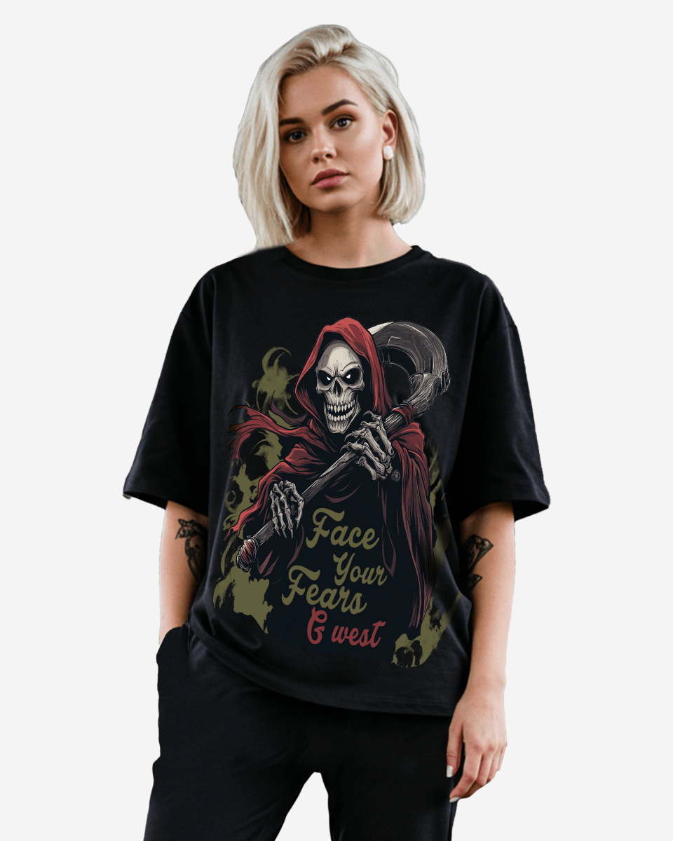 G West Womens Face Your Fears Oversized Tee