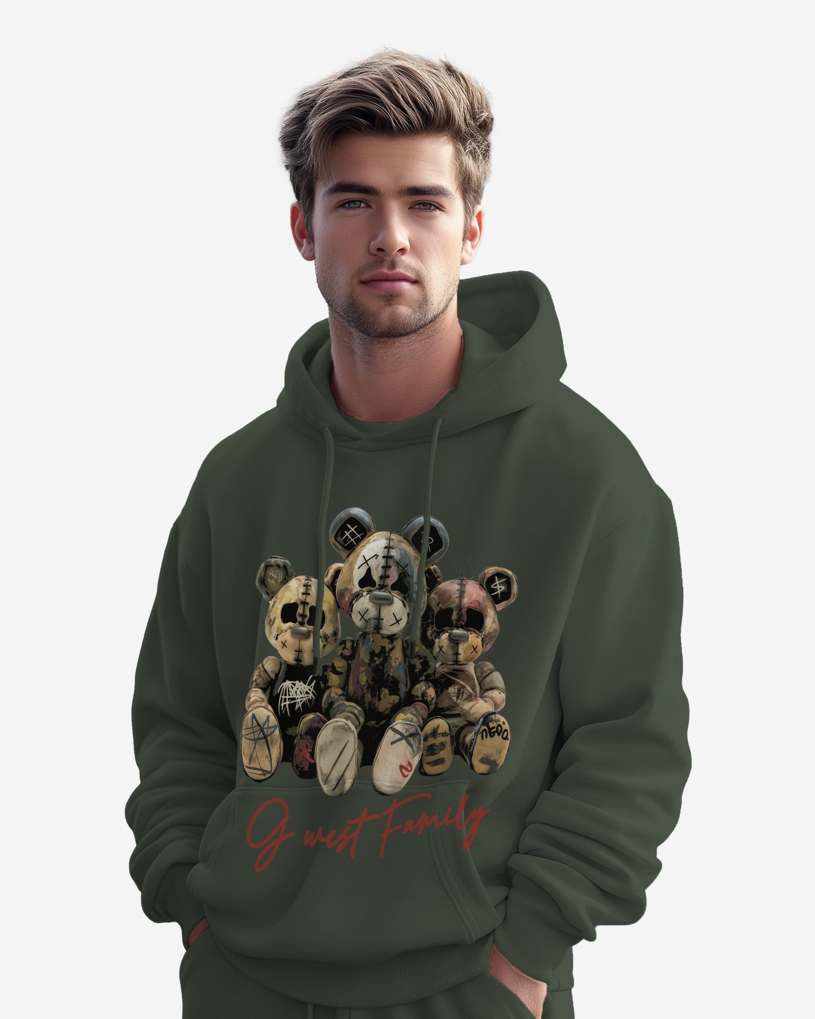G West Mens Family Oversize Hoodie