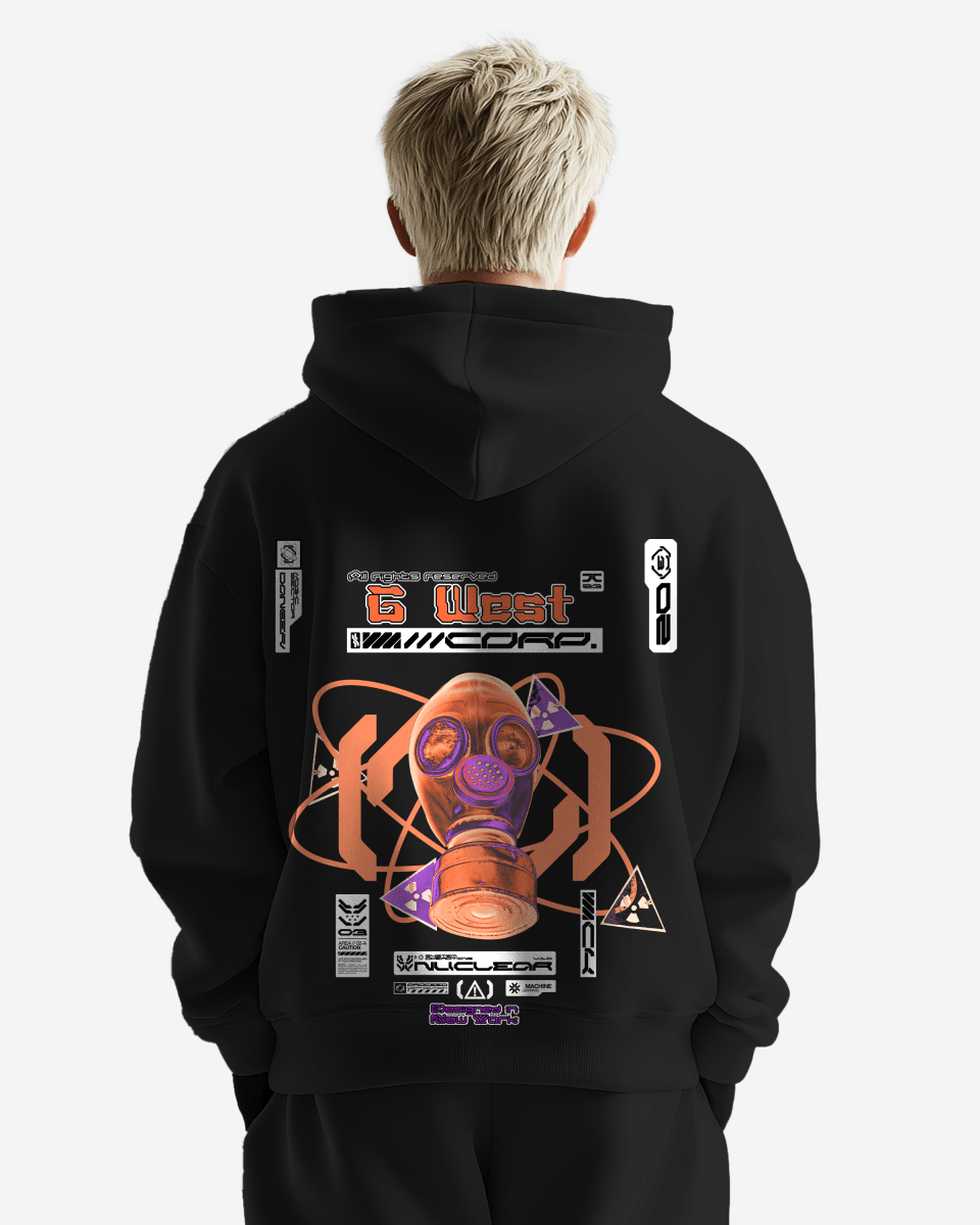 G West Mens Gas Helmet Oversize Hoodie
