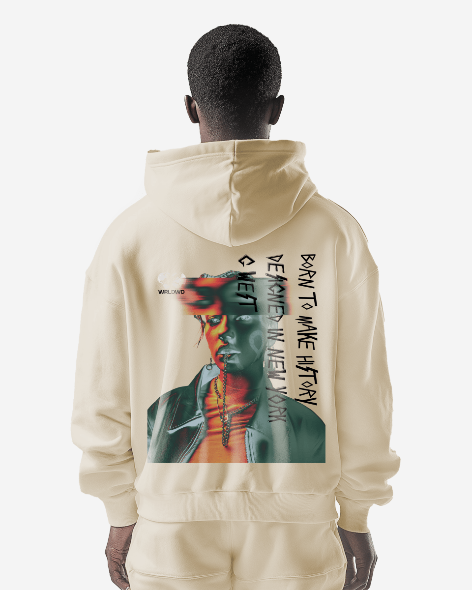 G West Mens Holographic Chain Heavy Premium Hoodie