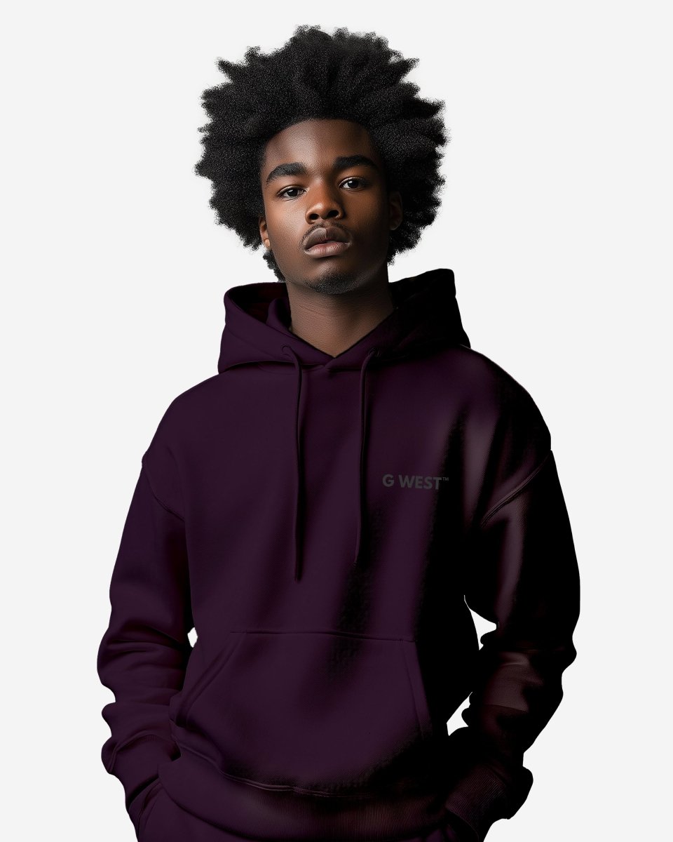 G West Mens Holographic Ski Mask Heavy Premium Oversized Hoodie