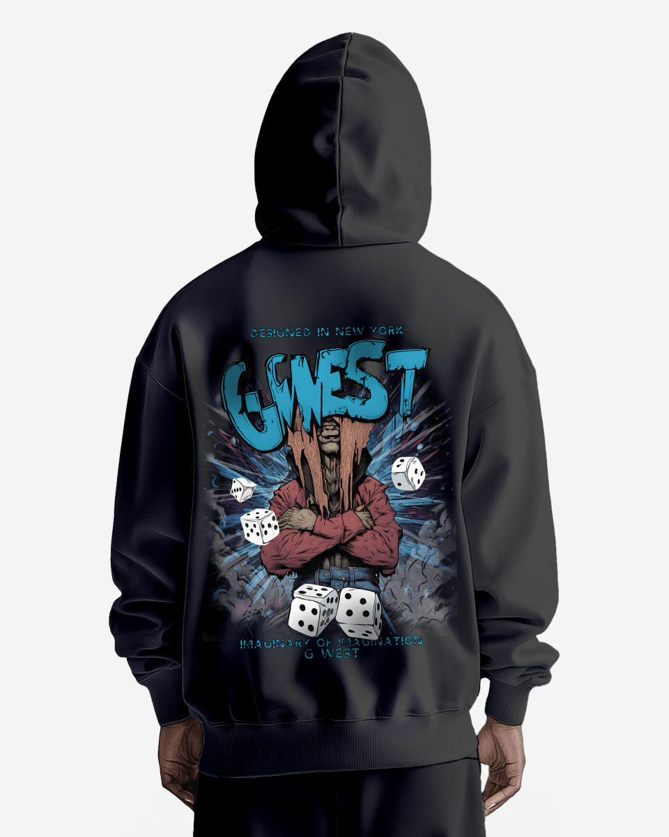 G West Mens Imagine Of Imagination Oversize Hoodie
