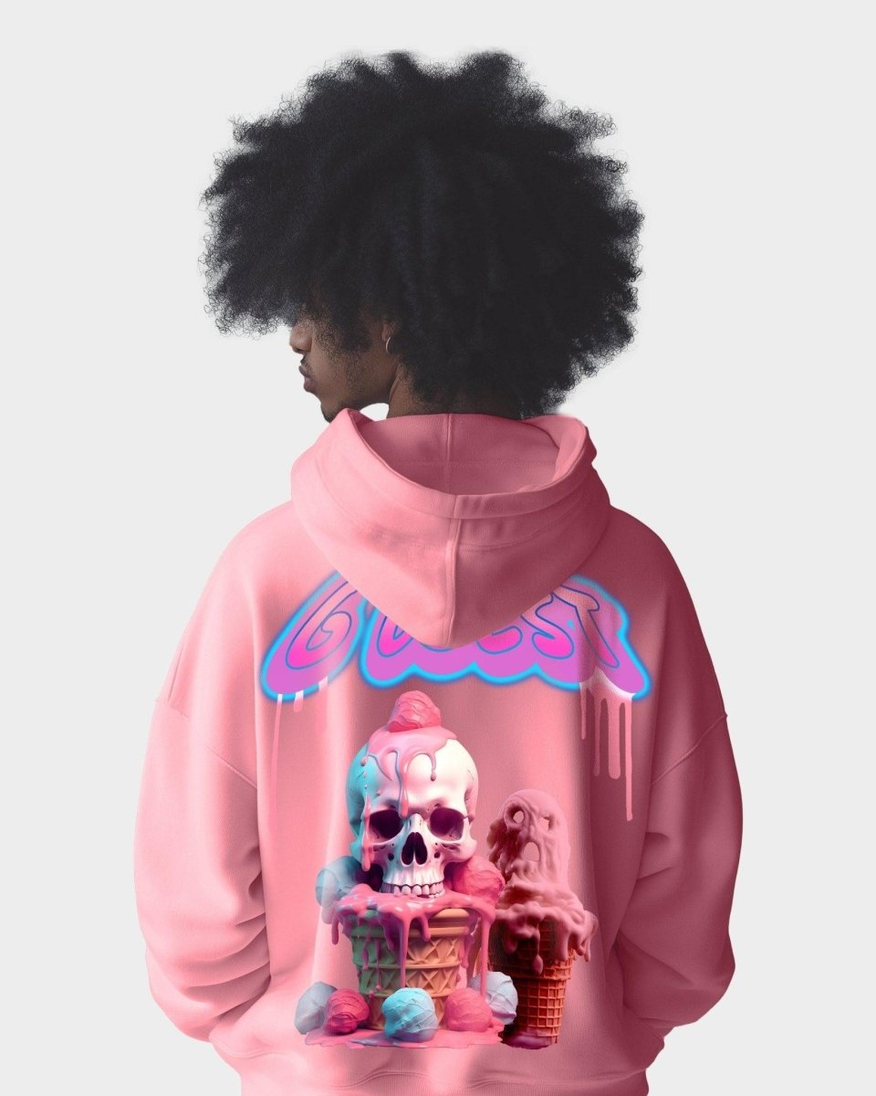 G West Mens Melting Ice Cream Oversize Hoodie