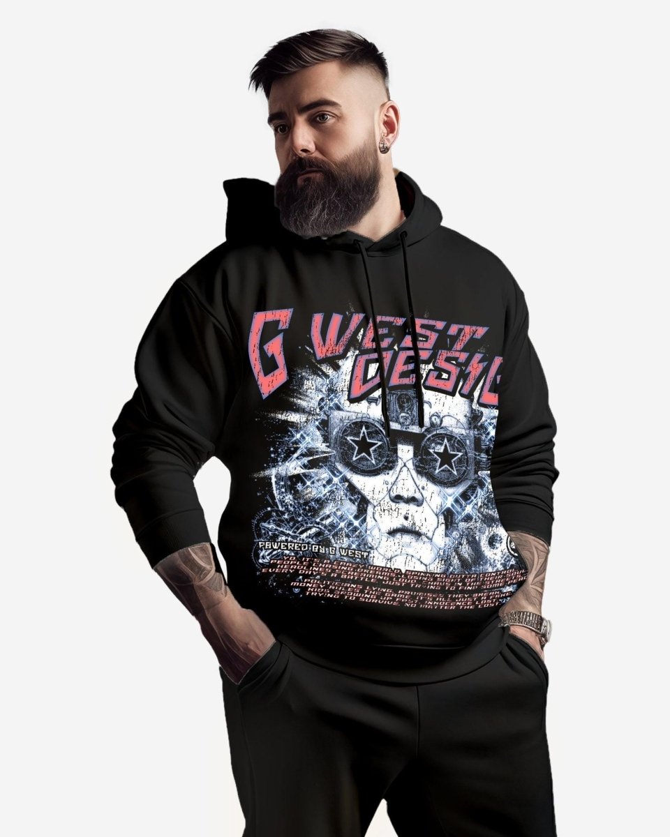 G West Mens Mens Chasing Dreams Oversize Hoodie