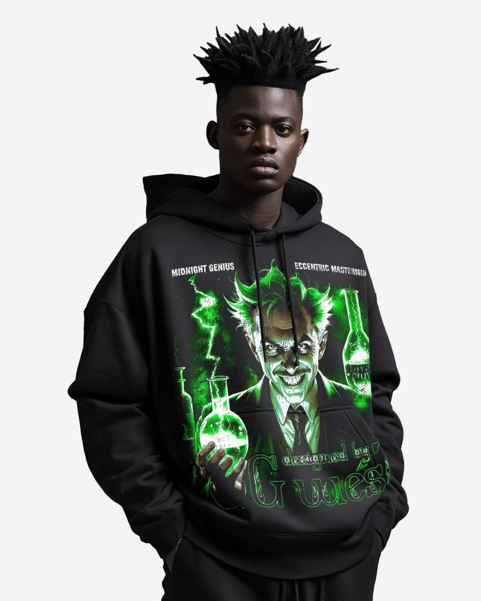 G West Mens Midnight Genius Oversized Hoodie