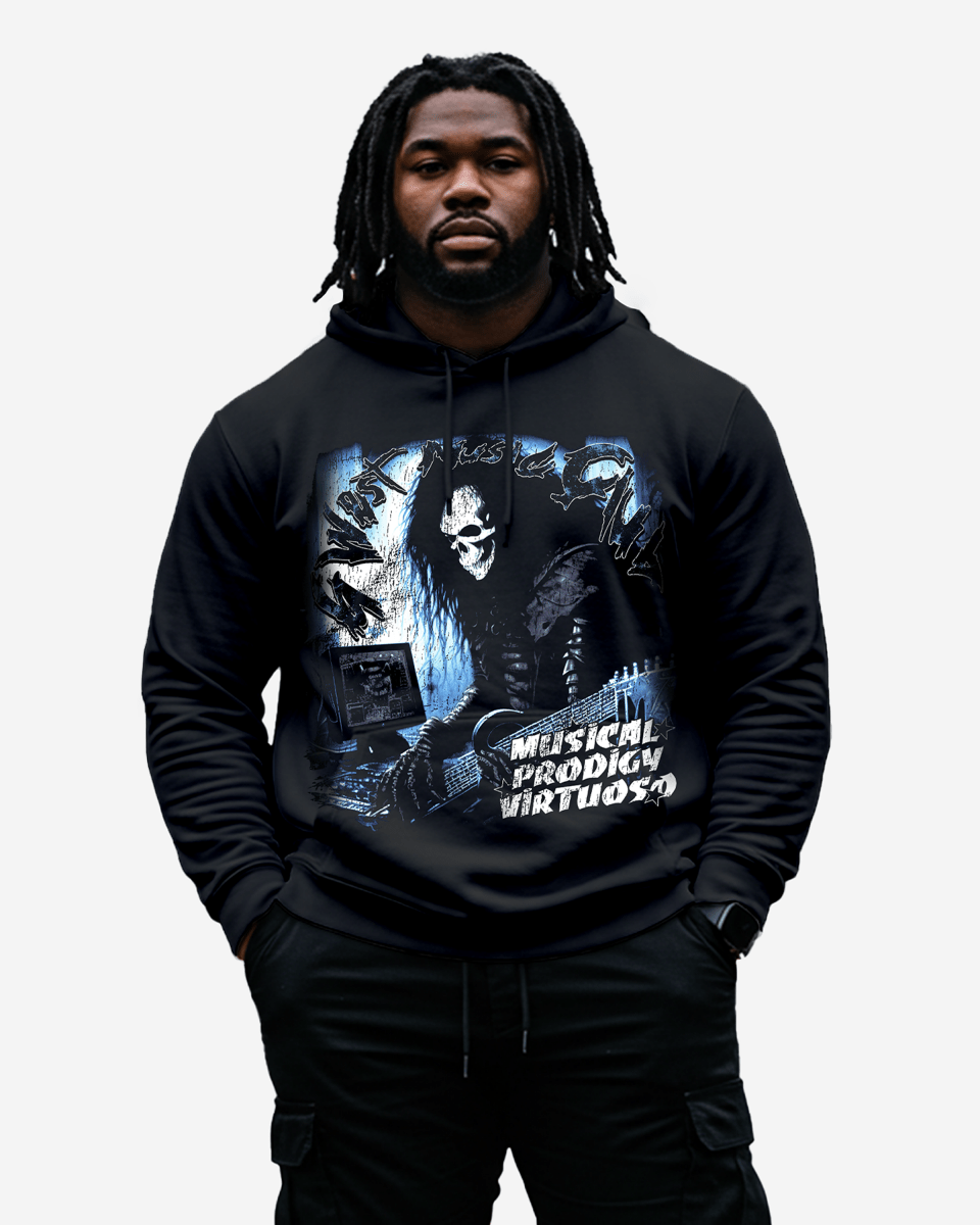 G West Musical Prodigy Virtuoso Black Hoodie Big and Tall