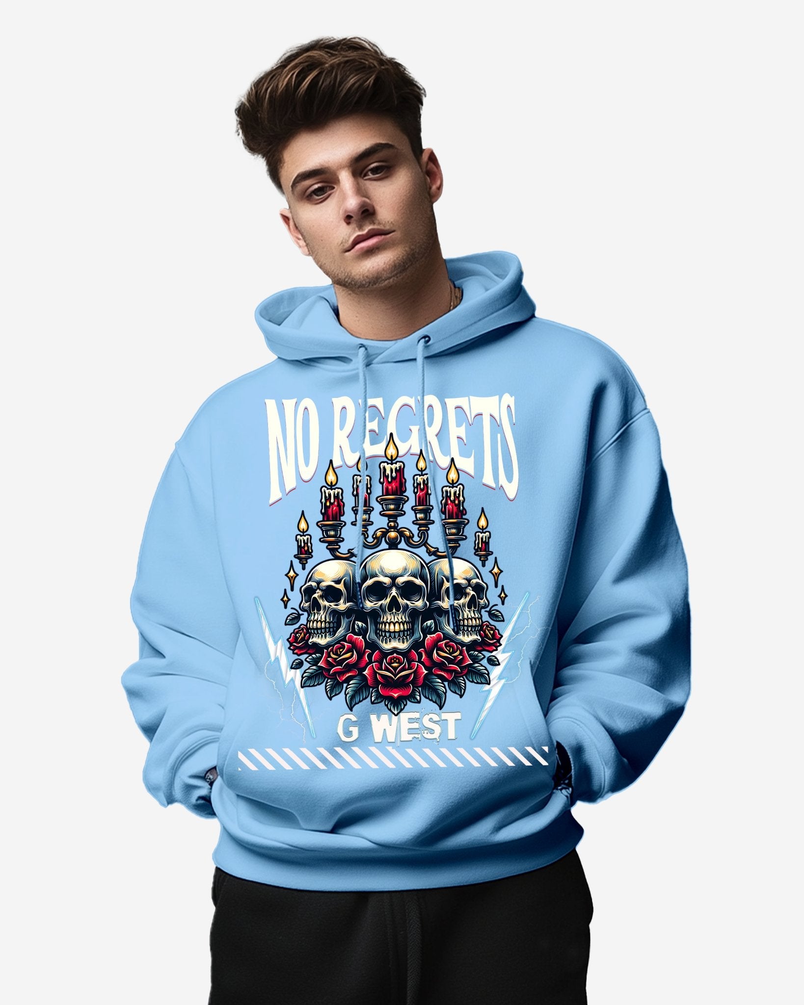 G West Mens No Regrets Oversize Hoodie