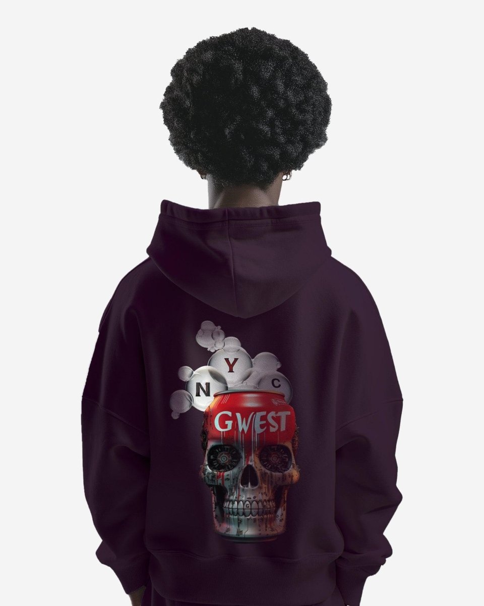 G West Mens Nyc Can Heavy Premium Oversized Hoodie