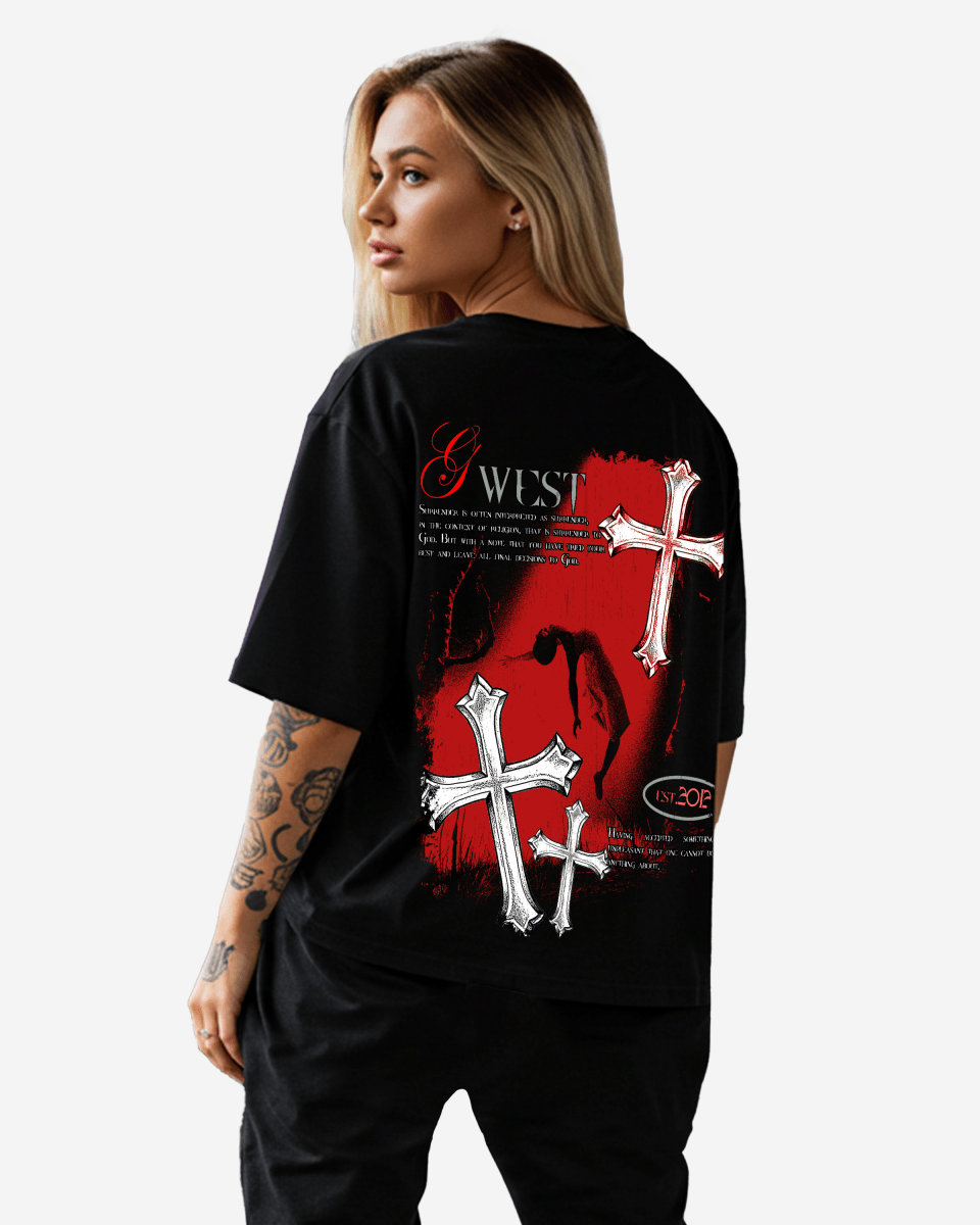 G West Womens Oversized Ascending Soul Life Style Tee Style