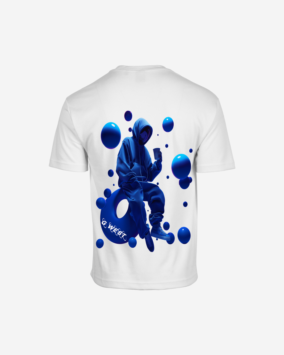 G West Mens Oversized Blue Man Tee