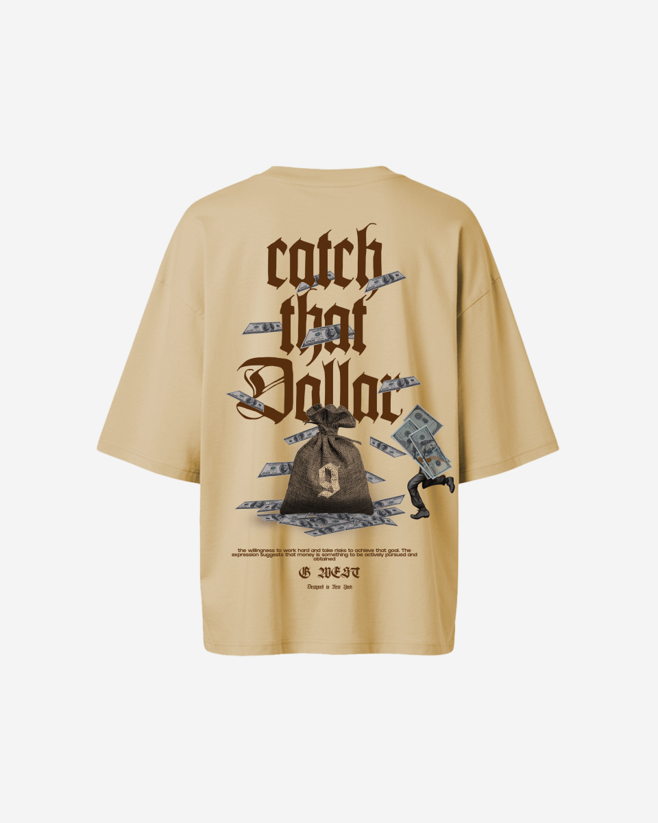 G West Womens Oversized Catch That Dollar Life Style Tee