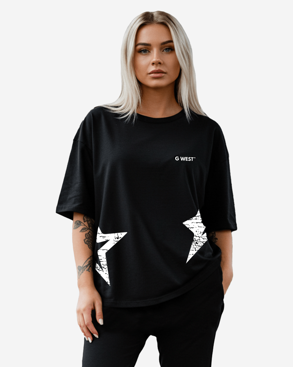 G West Womens Oversized Chicago Arch Logo Tee