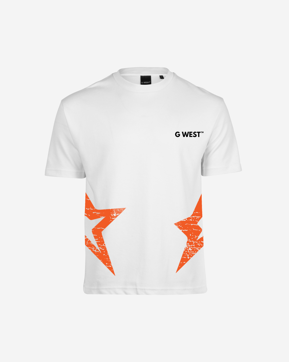 G West Mens Oversized Cricket India Arch Logo T-Shirt
