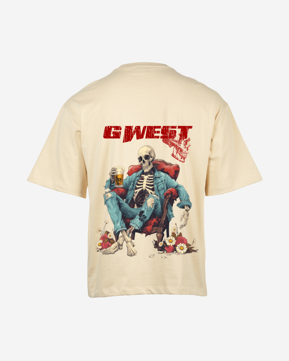 G West Mens Oversized Happy Hour T Shirt