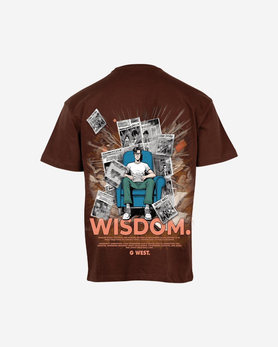 G West Mens Oversized Library T Shirt