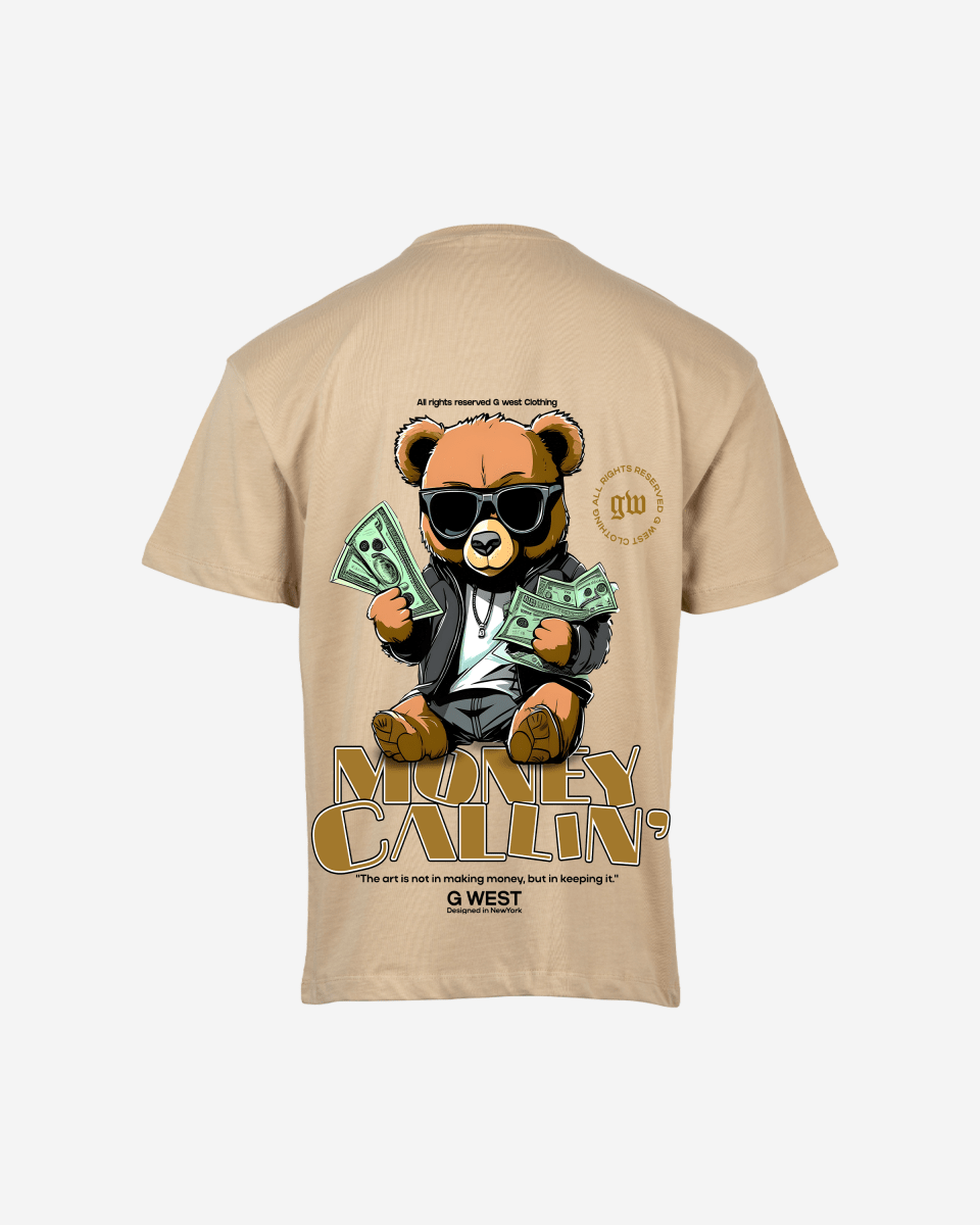 G West Mens Oversized Money Calling T Shirt
