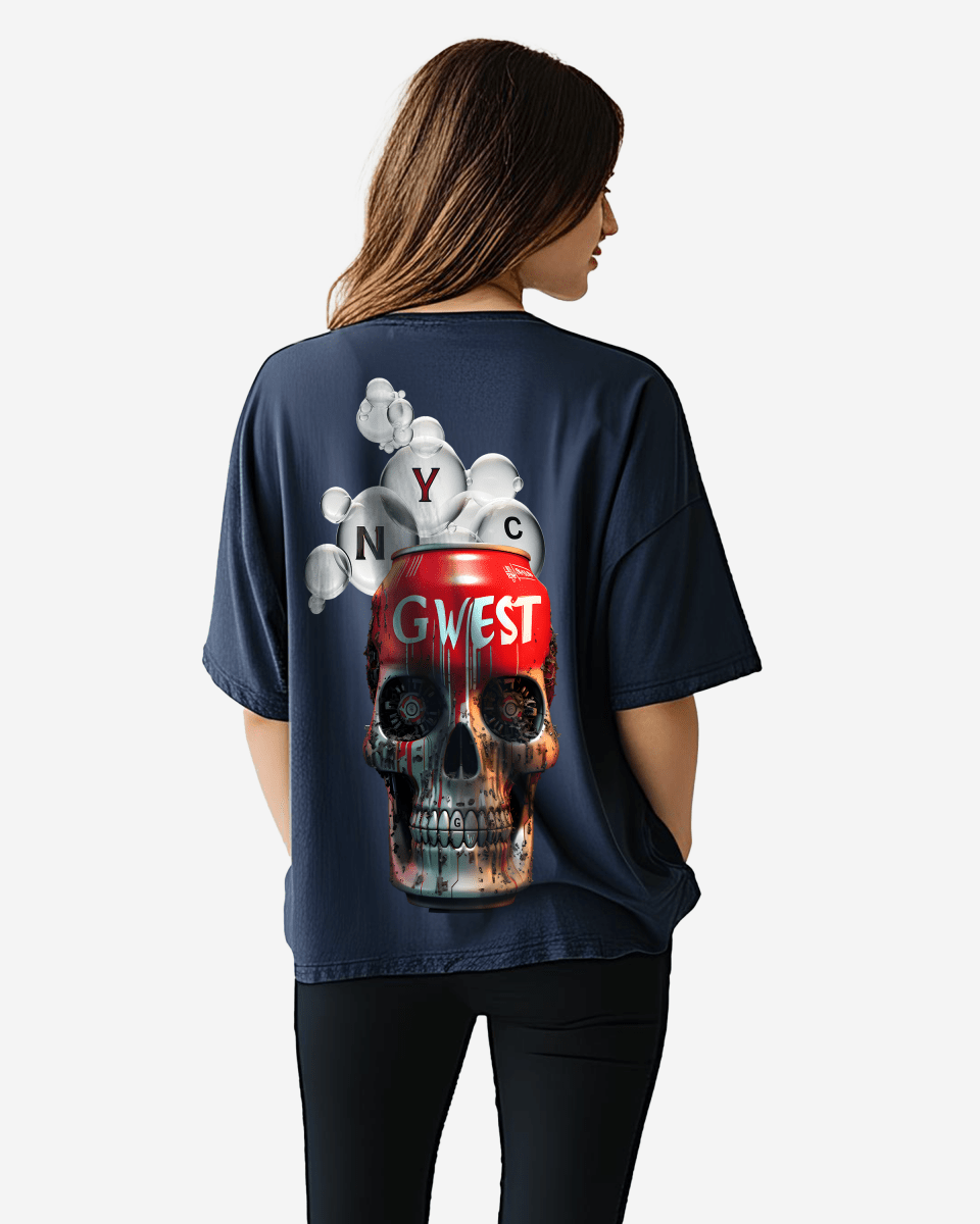 G West Womens Oversized Nyc Can T-Shirt