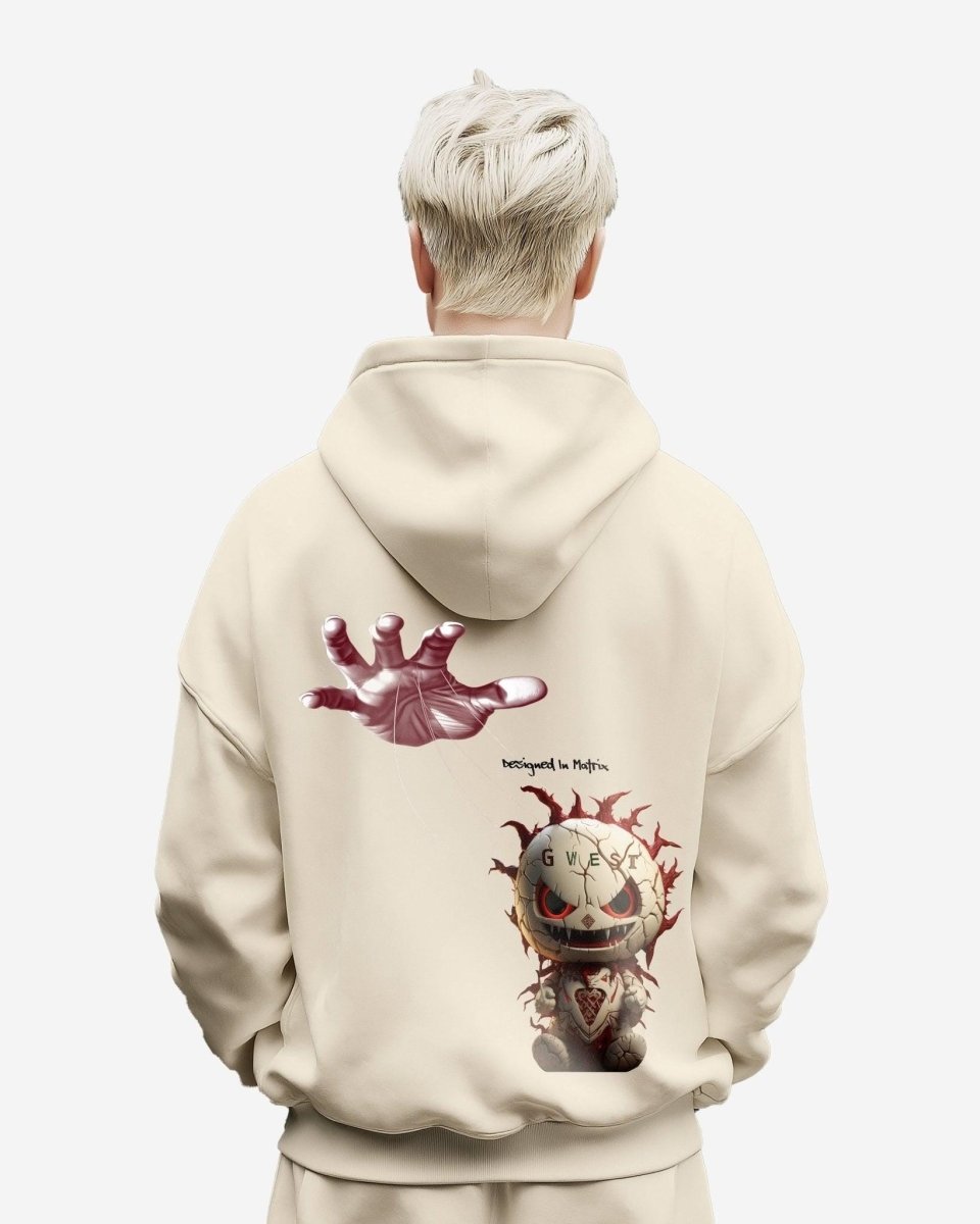 G West Mens Puppet Heavy Premium Oversize Hoodie