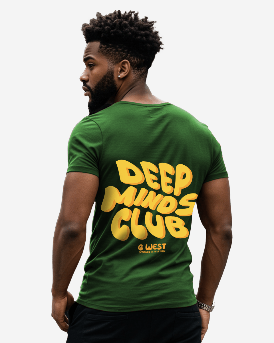 G West Mens Regular Fit Deep Minds Club T Shirt