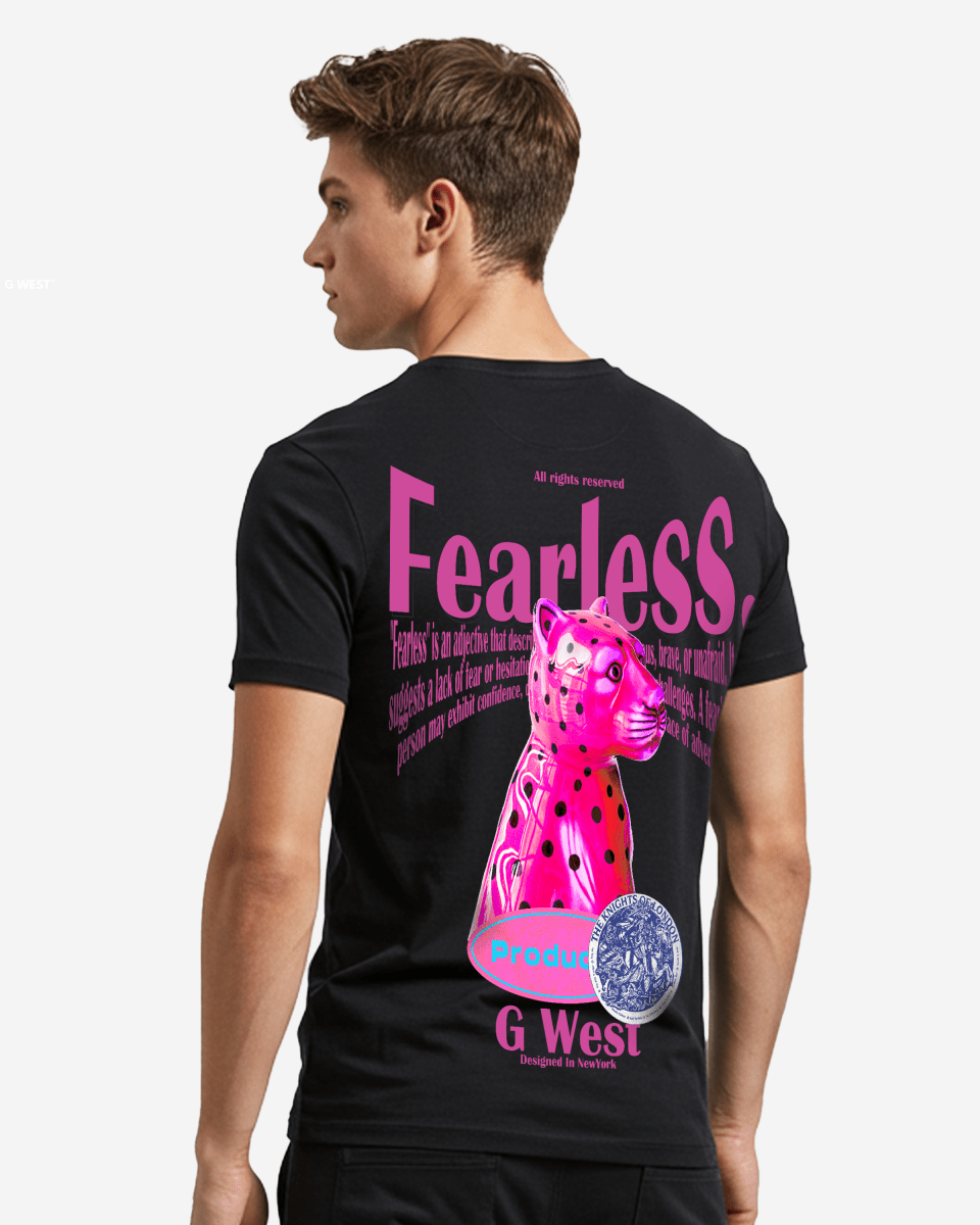 G West Mens Regular Fit Fearless  T Shirt