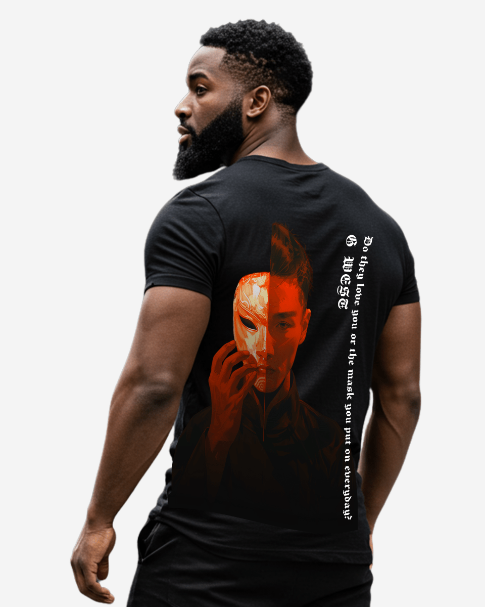 G West Mens Regular Fit Opera Mask T Shirt
