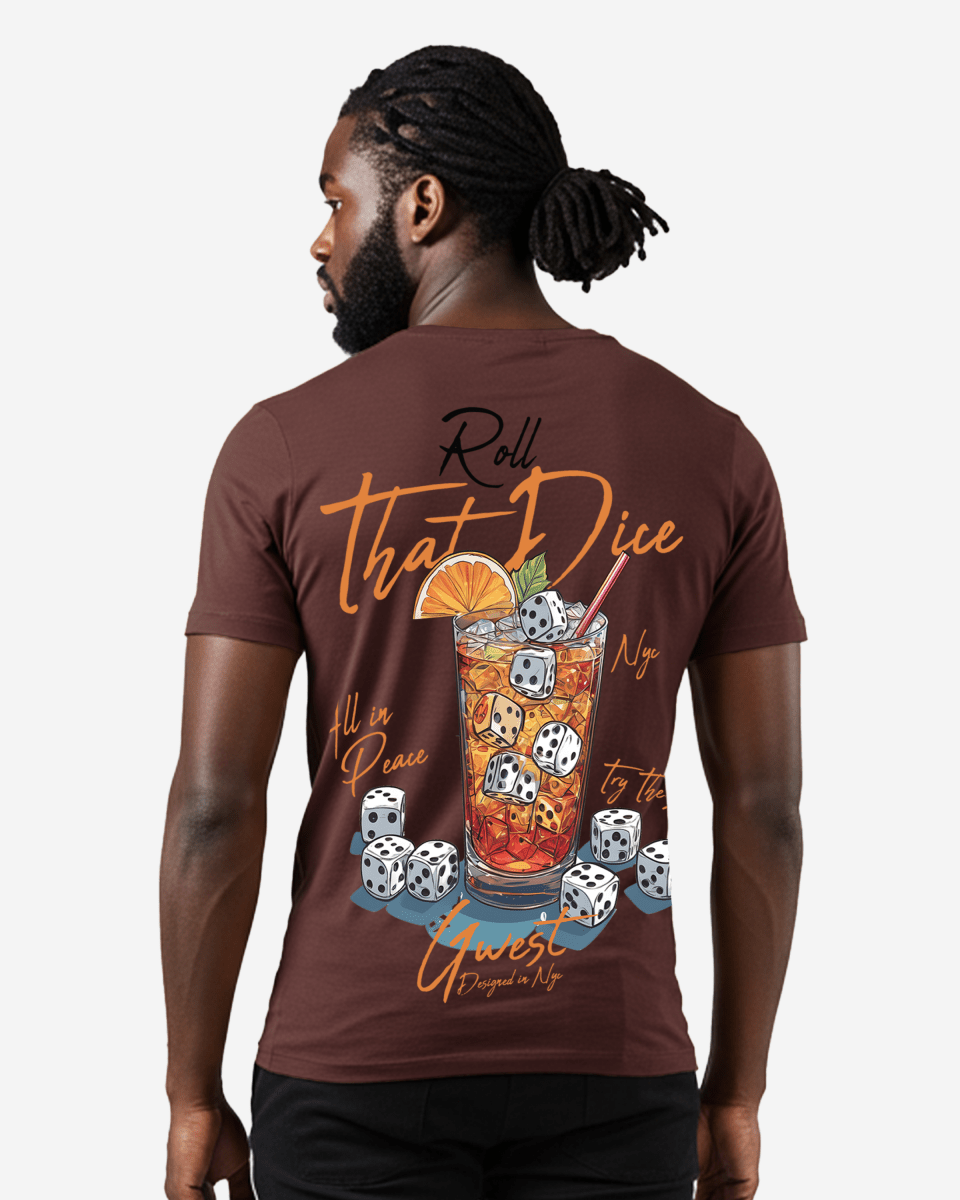 G West Mens Regular Fit Roll That Dice T Shirt