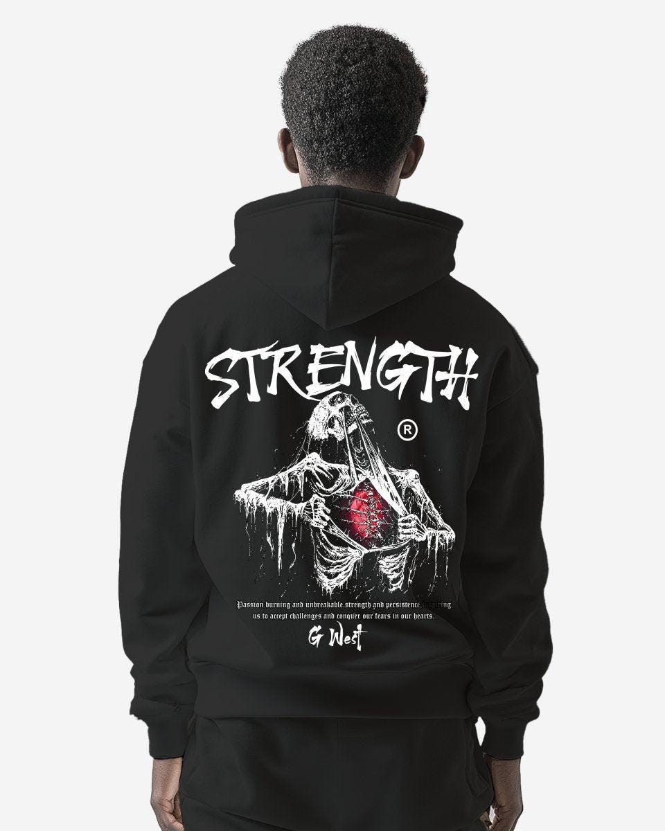 G West Ripping Skeleton Oversized Hoodie