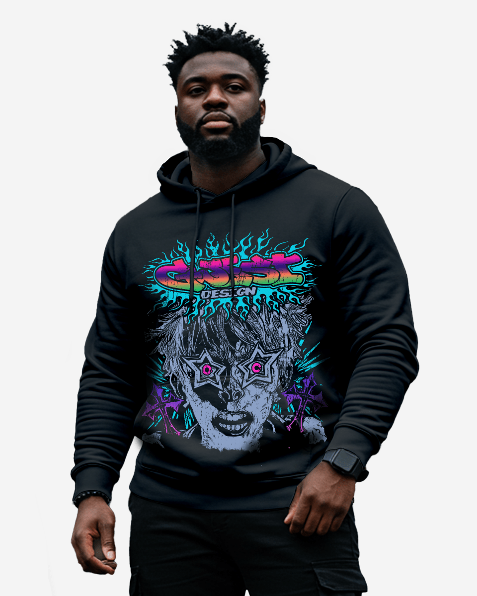 G WEST STARFLAMES HOODIE Big and Tall