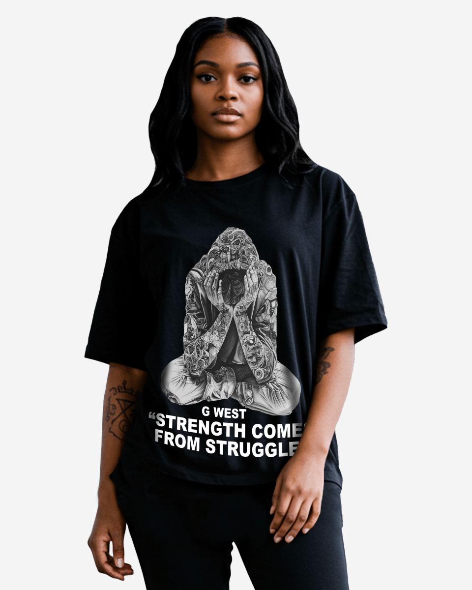 G West Strength Come From Struggle Oversized Tee - Women
