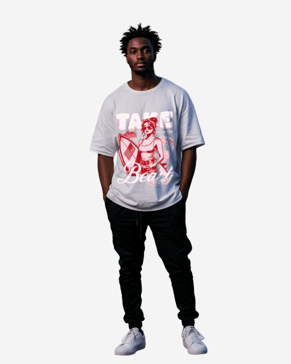 G West Take Me To The Beach Oversized Men&amp;#39;s T-Shirt