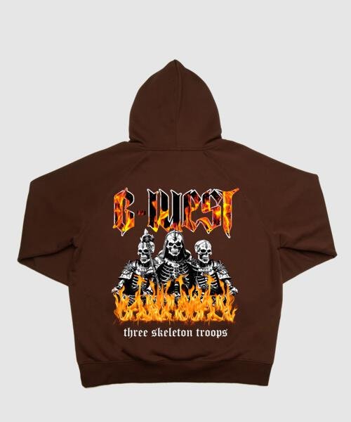 G West Tri Skeleton Hoodie Mens Style : Gwhlhd9018 - 5 Colors