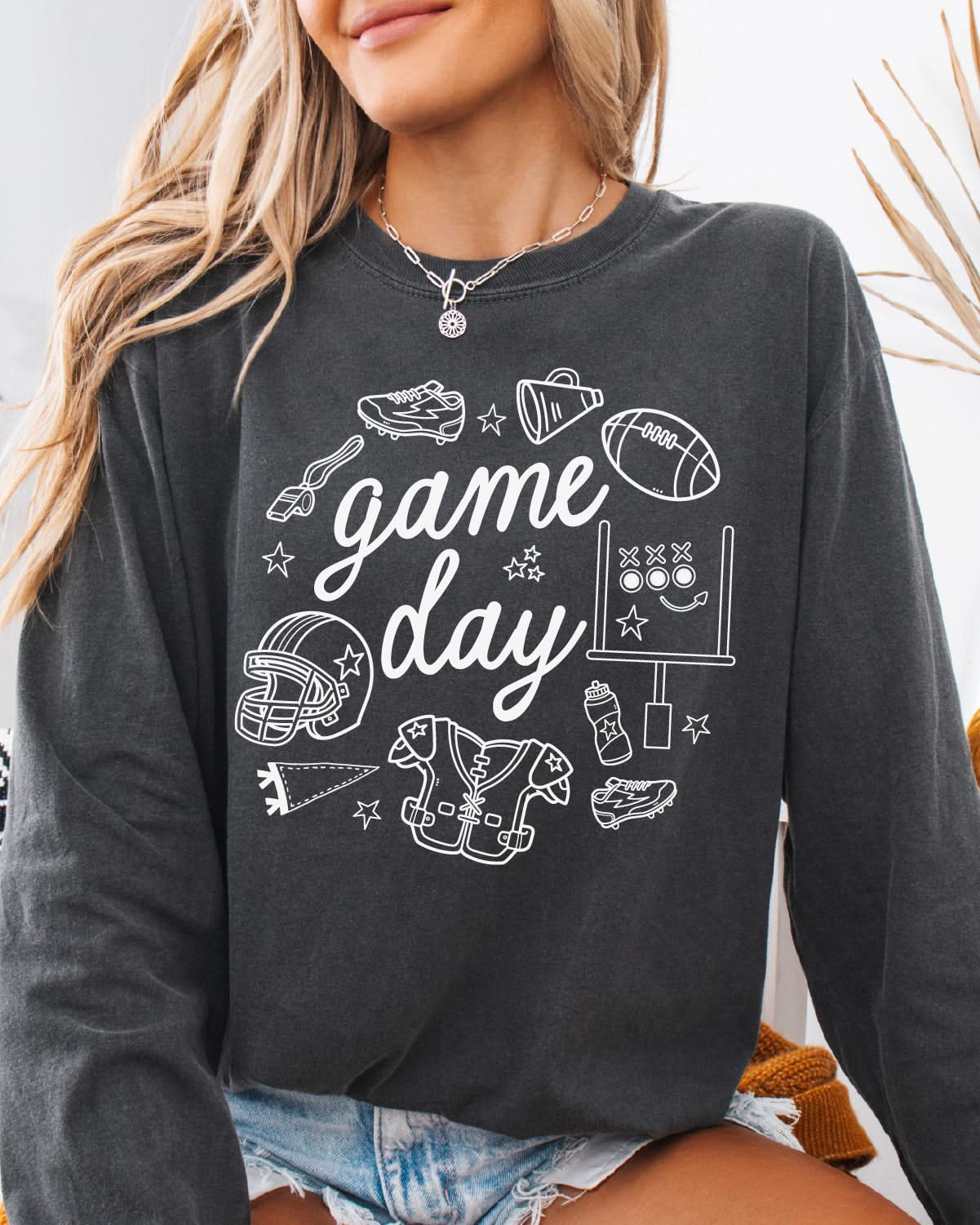 Game Day Ready - Long Sleeve Comfort Colors Tee