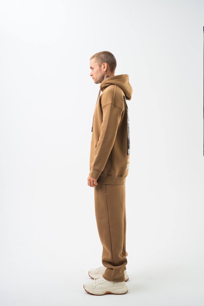 Oversize &#39;Gangsta Paradise&#39; Graphic Hoodie - Heavyweight Streetwear Hooded Sweatshirt