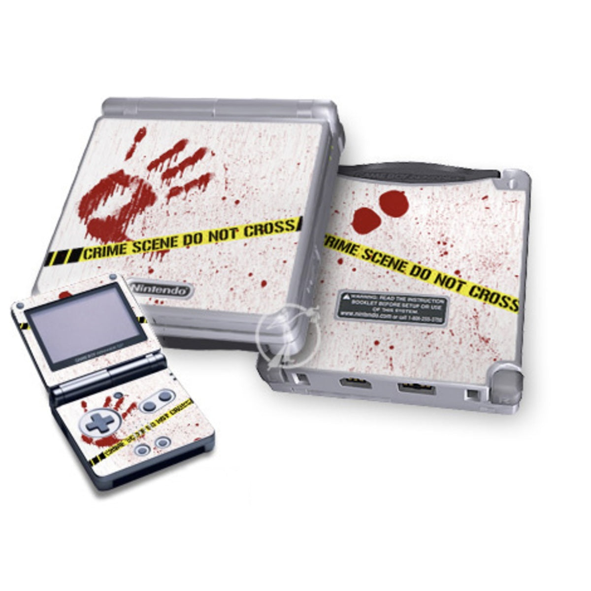 CRIME SCENE REVISITED - NINTENDO GAMEBOY ADVANCE SP SKIN