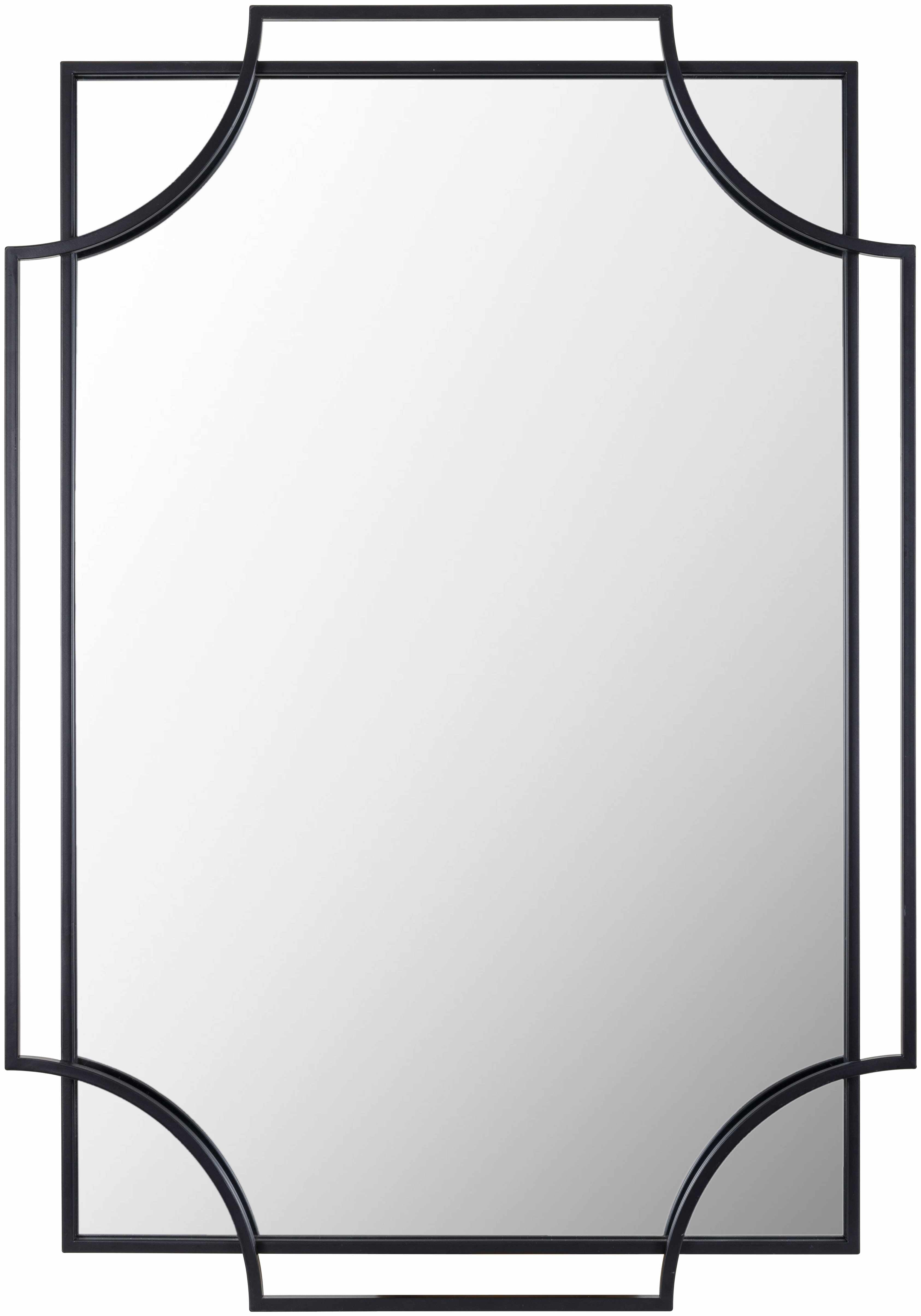 GOLASECCA BLACK FRAME MIRROR