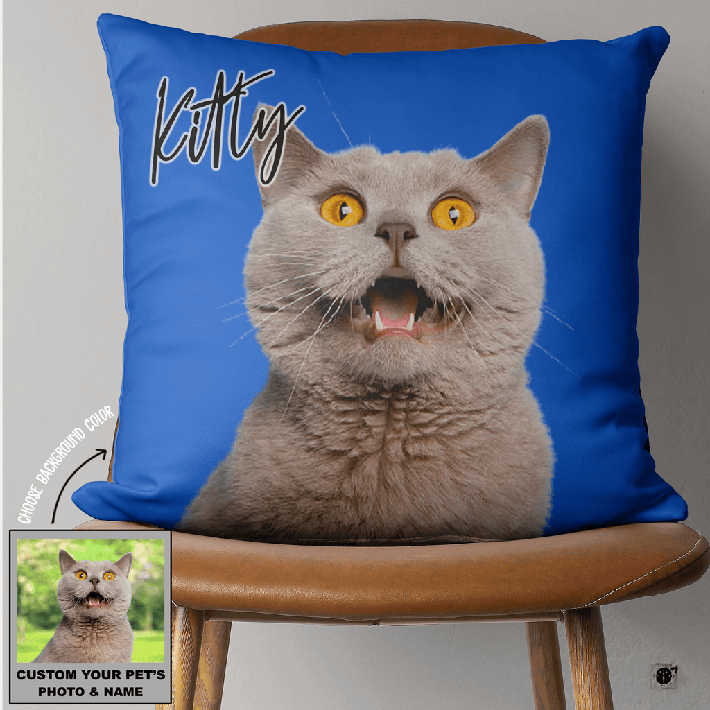 Pet Photo Custom Dog Throw Pillow