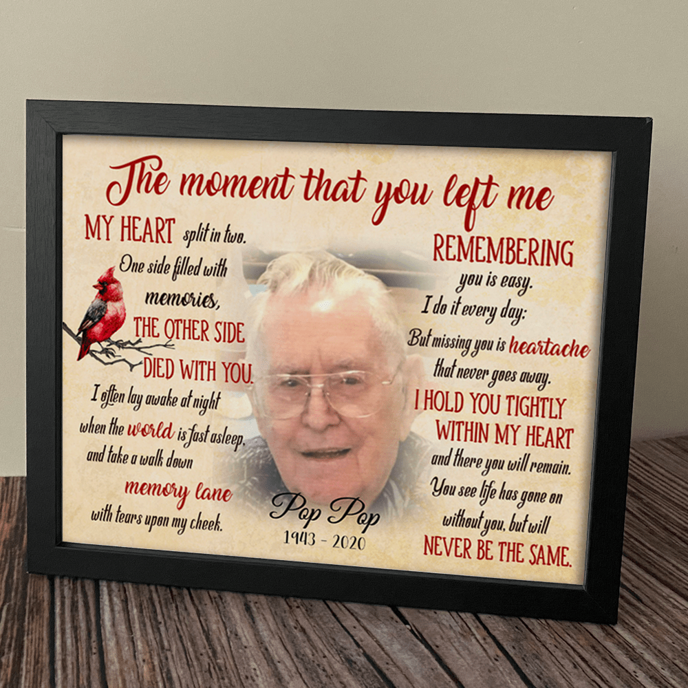 The Moment That You Left Me Family Picture Frame