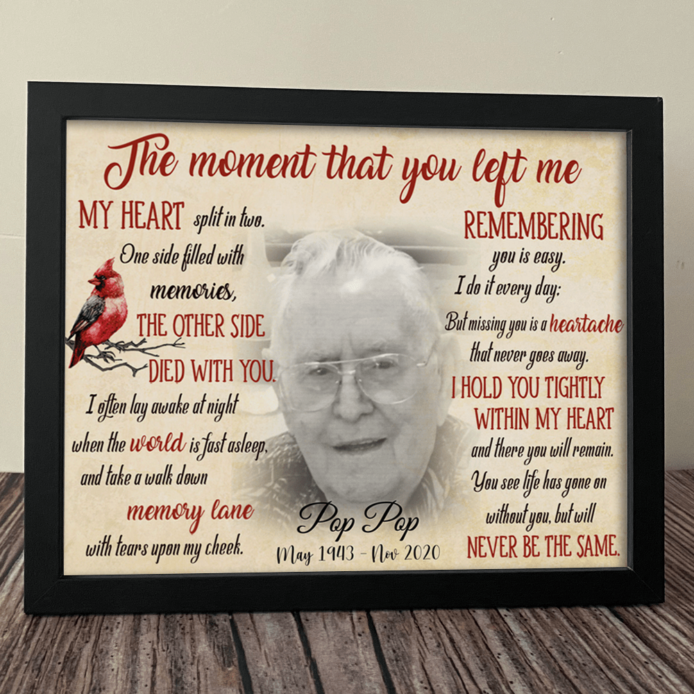The Moment That You Left Me Family Picture Frame