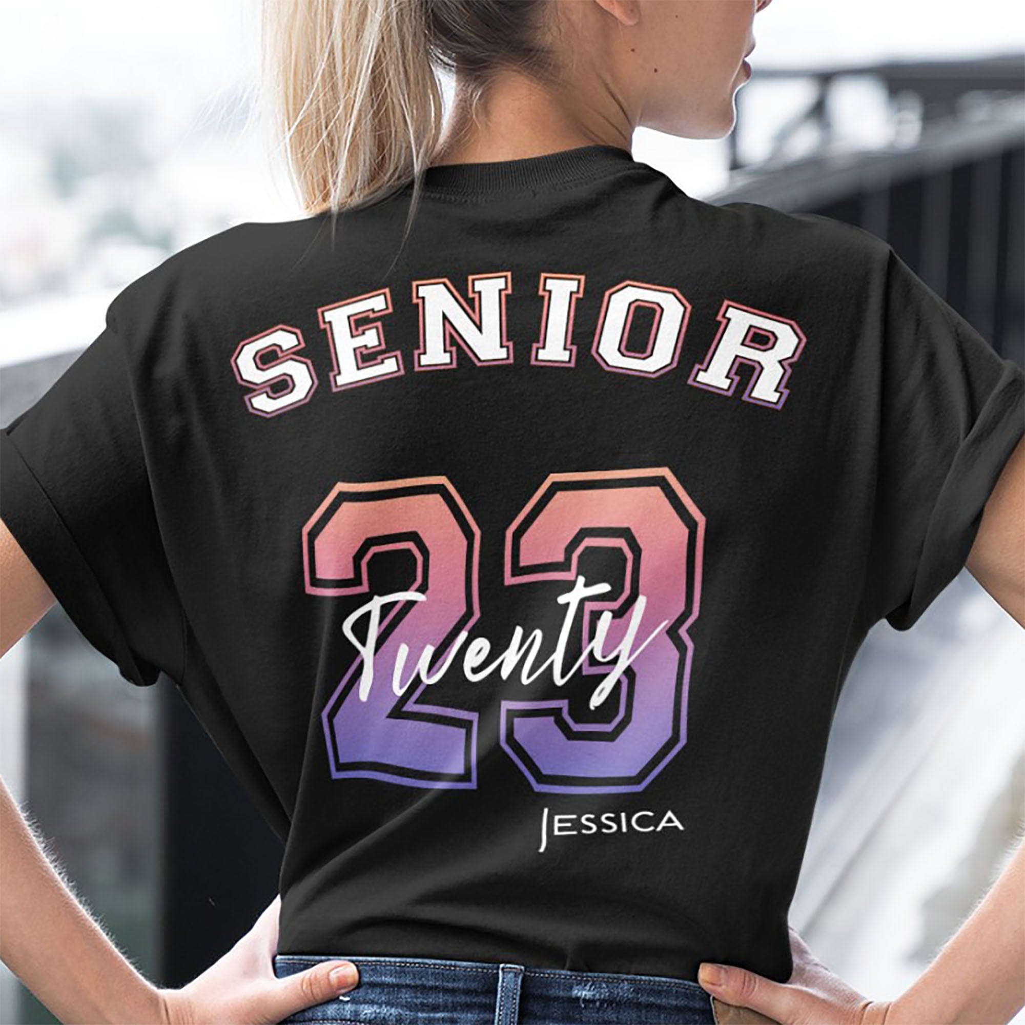 Senior 2023 Personalized Custom Backside Shirt C394