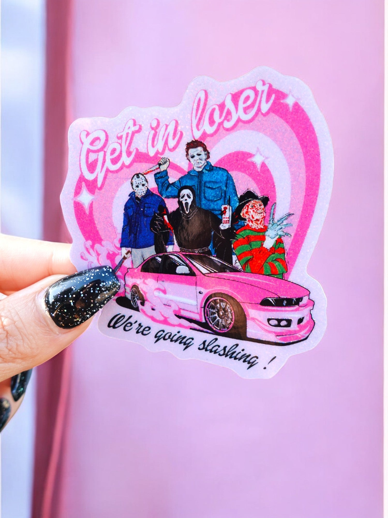 Get In Loser Mean Girls Horror Sticker