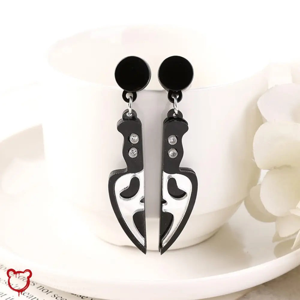 Ghost Face Earrings
