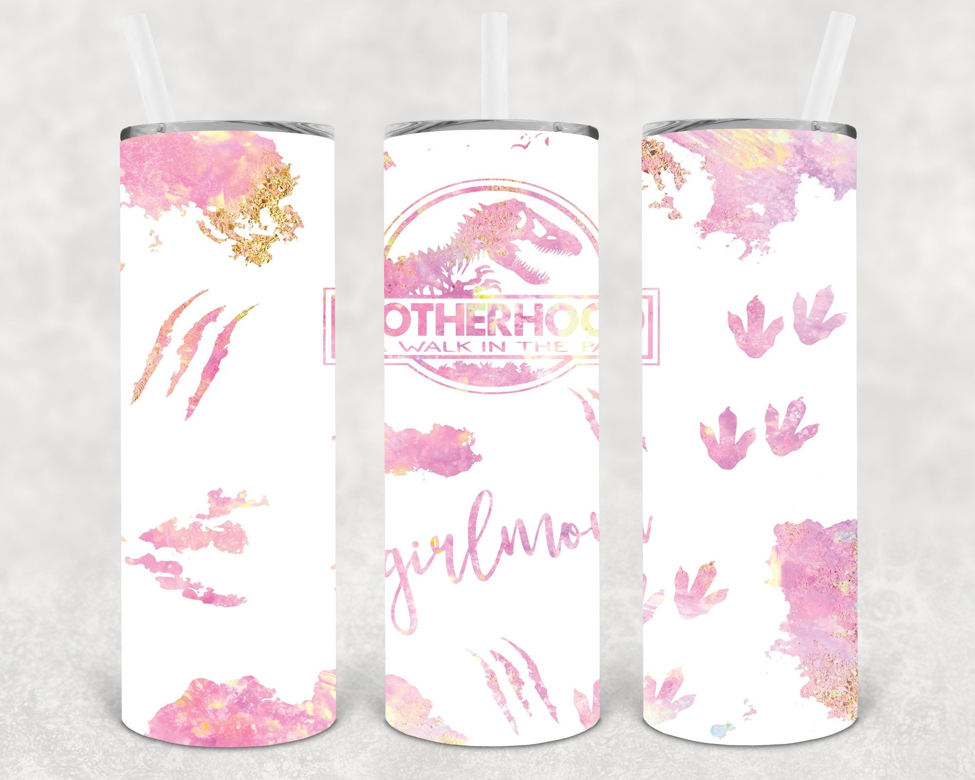 #girlmom 20 oz Skinny Tumbler