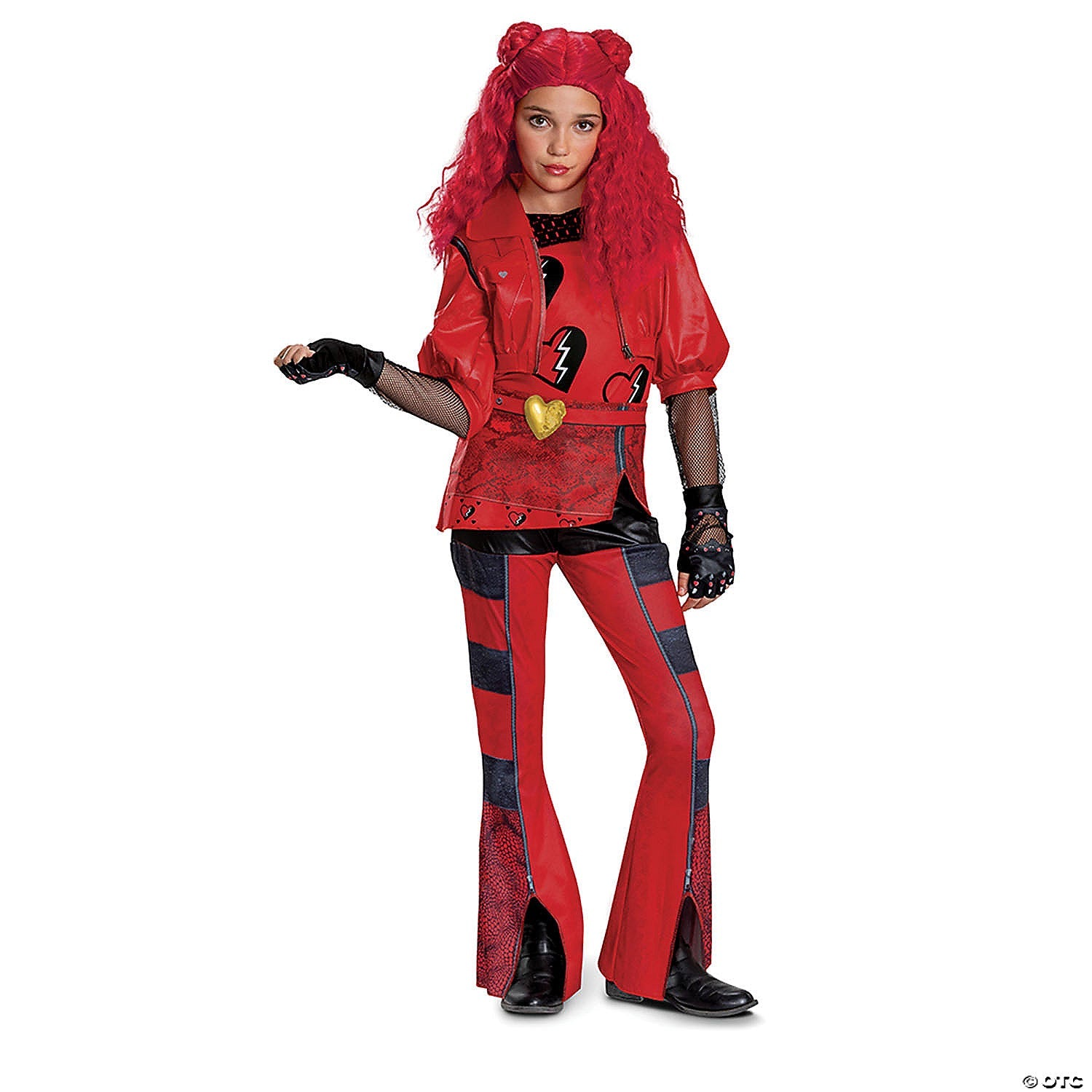Girl&amp;#39;s Deluxe Disney&amp;#39;s Descendants 4: The Rise of Red Princess Red Costume - Large 10-12