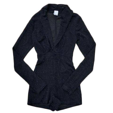 Black Sparkle Romper